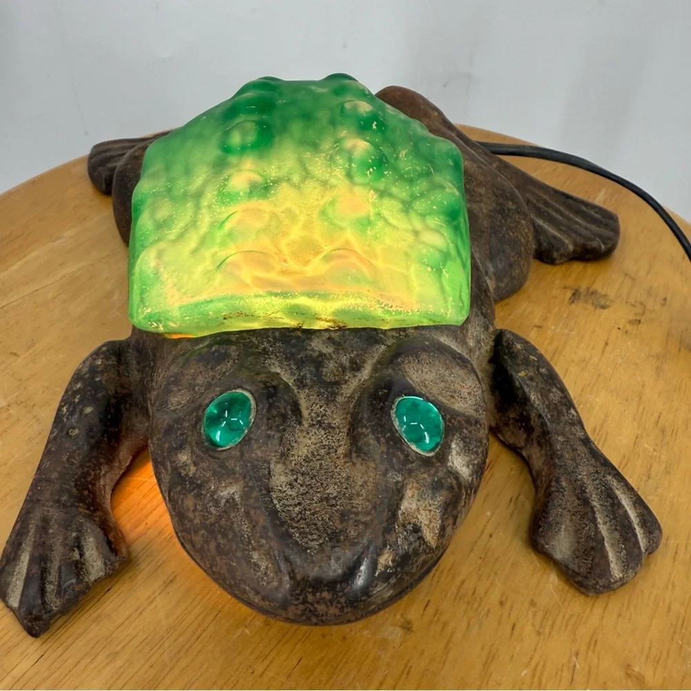 vintage electric frog accent lamp, often referred to as a 